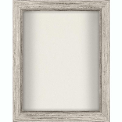Americanflat Shadow Box Frame with Soft Linen Back - Composite Wood with Polished Glass for Wall and Tabletop