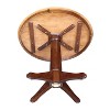 International Concepts 36" Round Top Pedestal Table-28.9" H, Cinnamon/Espresso - image 4 of 4