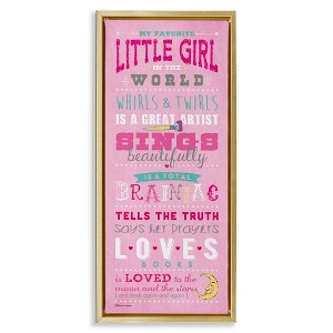 Stupell Industries Favorite Little Girl In The World, 11" x 25" - 1 of 4