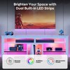 Bestier TV Stand Tall Entertainment Center with Storage For 70 Inch TV - 2 of 4