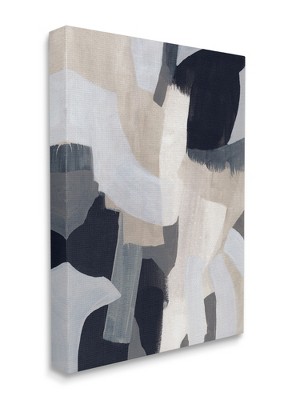 Stupell Industries Collage of Neutral Tone Abstract Shapes Blue Beige