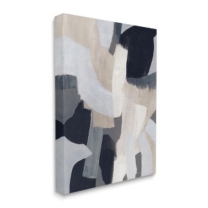 Stupell Industries Collage of Neutral Tone Abstract Shapes Blue Beige - 1 of 4