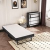 Folding Rollaway Guest Bed with Memory Foam Mattress and Side Storage Pocket - 3 of 4