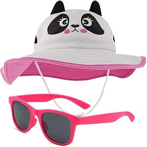 Kids Sun Hat for Girls & Boys with UV Protection - Toddler Beach Hat for Fishing Safari Play Hat with Sunglasses (2-7 Years) - 1 of 4