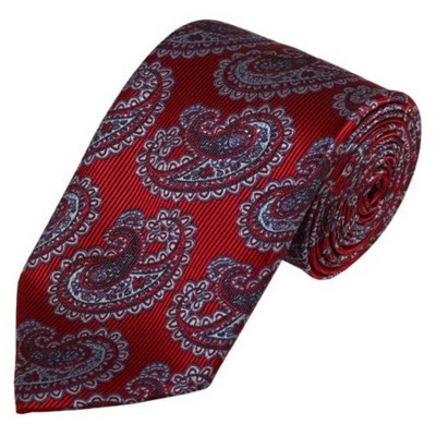 Men's Paisley 3.25 Inch Wide And 58 Inch Long Woven Neckties