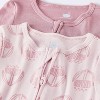 Baby 2pk Floral Modal Sleep N' Play - Cloud Island™ Pink - 3 of 4