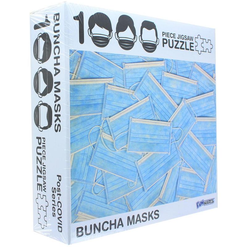 UT Brands Buncha Masks Puzzle 1000 Piece Jigsaw Puzzle, 3 of 4