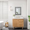 Ruso Weights Rustic Farmhouse Mirror With Wood Frame - 3 of 4