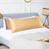 PiccoCasa Luxury Silky Satin Zipper Closure Silky Satin Body Pillowcases 1 Pc - 2 of 4