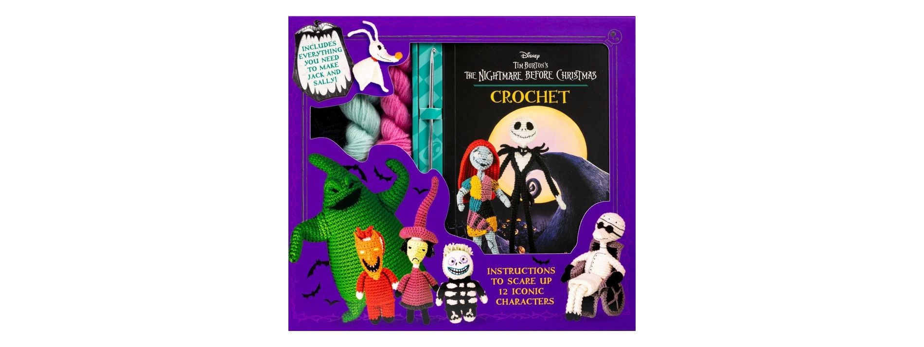 Disney Tim Burton's: The Nightmare Before Christmas Crochet - (Crochet Kits) by  Ilaria Caliri (Mixed Media Product)