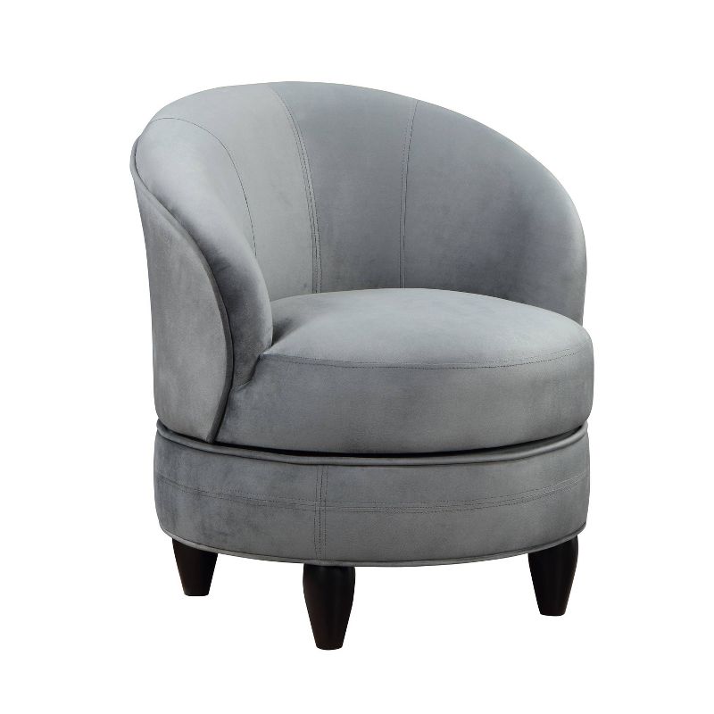 Sophia Velvet Swivel Chair Gray - Steve Silver Co., 1 of 11