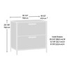 NicBex 2 Drawer File Cabinet with Metal Frame,Lateral Filing Cabinet for Letter/Legal  Storage,Compact Office Cabinet for Small Space,Home Office - 2 of 4