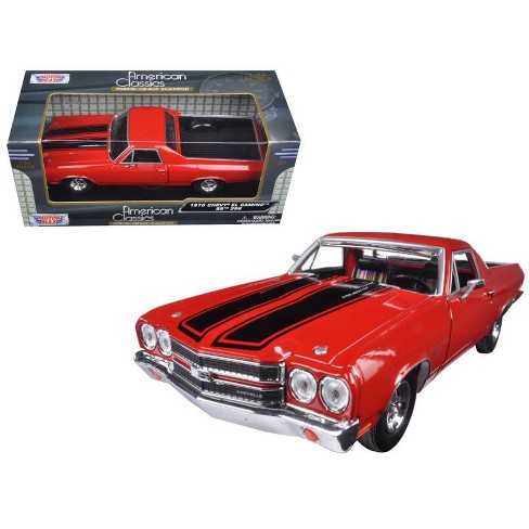 1970 Chevrolet El Camino Ss 396 Red With Black Stripes 1/24 