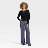 Women's Crinkled Satin Pull-On Pants - A New Day™ - 3 of 3