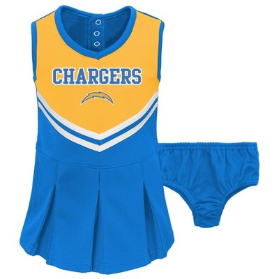 NFL Los Angeles Chargers Toddler Girls' In the Spirit Cheer Set - 12M