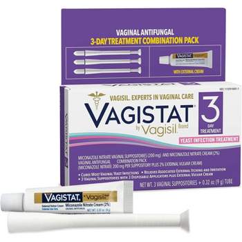 Vagisil 3 Day 2% Miconazole Nitrate Cream for Yeast Infection Treatment - 3ct