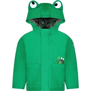 LONDON FOG Baby/Toddler Boys' Little Animal Jersey Lined Rainslicker Jacket - 1 of 4
