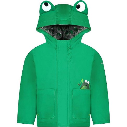 London Fog Baby Boys Little Animal Jersey Lined Rainslicker Jacket Green Frog 18 Months Target