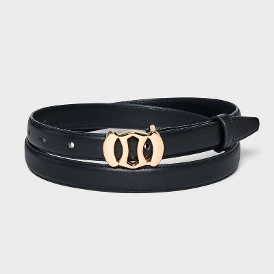 Women's Plaque Belt - A New Day™ Black
