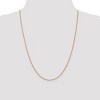 Black Bow Jewelry 1mm 14k Rose Gold Diamond Cut Open Franco Chain Necklace - 2 of 4