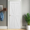 28"x84" Star Style Real Primed Door Slab, Modern DIY Barn Door Slab, Anti-Corrosion and Anti-Deformation, Interior Sliding Barn Door Slab White - 4 of 4