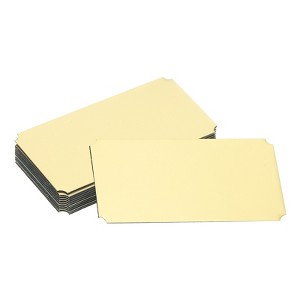 Unique Bargains Aluminium DIY Engraved Blank Nameplate Office Signages 12 Pcs - 1 of 4