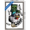Trends International Minecraft: Metro Art - Chicken Jockey Framed Wall Poster Prints - 3 of 4
