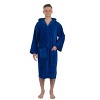 Alpine Swiss Dane Mens Hooded Bathrobe Pure Cotton Terry Cloth Long Robe for Men Super Absorbent Quick Drying Luxury Spa Robe - 4 of 4