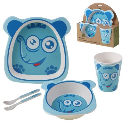 5pc Bamboo Elephant Children's Dinnerware Set - Certified International