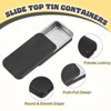 Unique Bargains Metal Anti-Oxidation Slide Top Rectangular Tin Containers 20 Pcs - 3 of 4