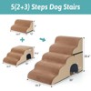 Wide Dog Stairs with Tunnel / 5-Step Foam Pet Ramp - 2 of 4
