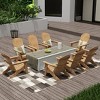 WestinTrends Tuscany HIPS Outdoor Patio Folding Adirondack Chair (Set of 8) - 2 of 4