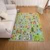 COZONY Kids Car Rug Game Play Area Rug Non Slip Super Soft Car Road Traffic City Map Play Rug Nursery Play Mat for Kids Bedroom Nursery Playroom - 3 of 4