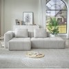 Dolonm 107.5" L-Shape Modular Compressed Couch,Cloud Sectional Sofa with Chaise Lounge,No assembly required,for Living Room,Apartment - 3 of 4