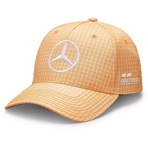 Mercedes AMG Petronas F1 2023 Lewis Hamilton Baseball Hat (Peach) - 1 of 4