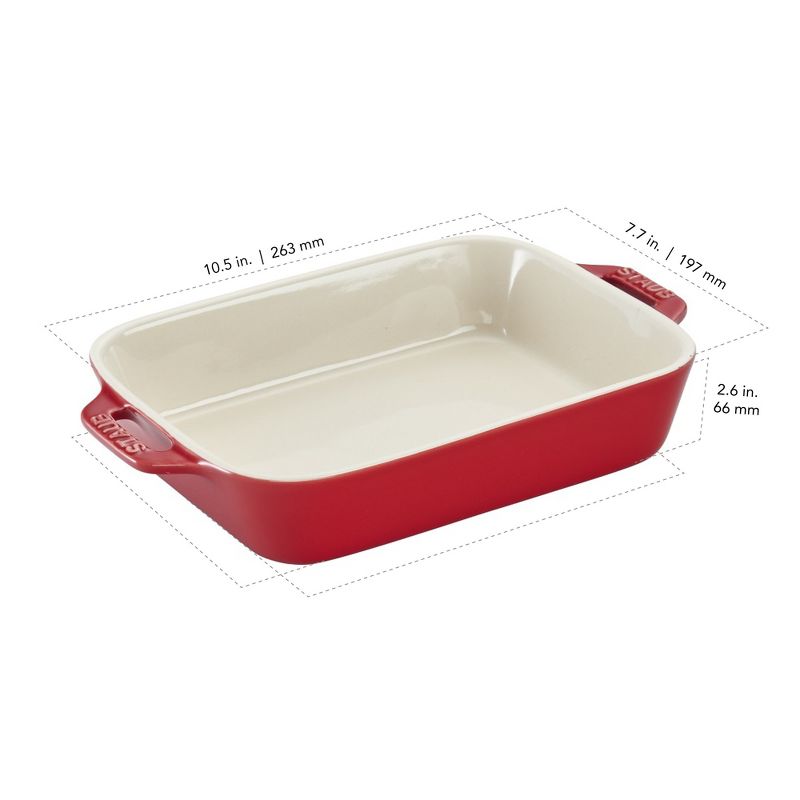 STAUB Ceramic 10.5-inch x 7.5-inch Rectangular Baking Dish, 3 of 8