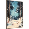 Amanti Art 28"x41" Christmas Snowy Forest by Pictufy Studio Framed Canvas Wall Art Print - 2 of 4
