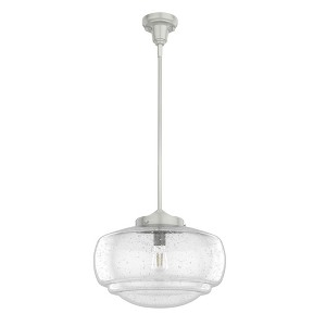 Hunter Fans Saddle Creek 1 - Light Pendant in  Brushed Nickel - 1 of 1