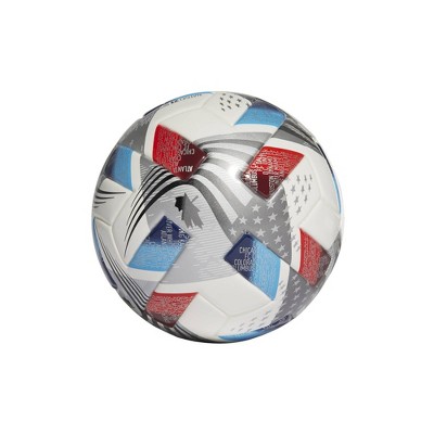 Adidas MLS Size 1 Mini Sports Ball - White/Silver