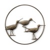 SPI Home Sandpiper Wall Art – Coastal Bird Metal Sculpture in Bronze Finish, 20" x 20" Nature-Inspired Round Wall Accent - 2 of 3