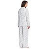 Casual Nights Women's Long Sleeve Rayon Button Down Pajama Set - 3 of 4