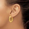Chisel Stainless Steel Polished Yellow IP-plated 5mm Hinged Hoop Earrings - 3 of 4