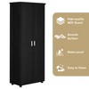 Rbied 29.25 in. W x 14.60 in. D x 71.25 in. H Wood Linen Cabinet Storage Cabinet with Adjustable Shelves and Drawers - 4 of 4