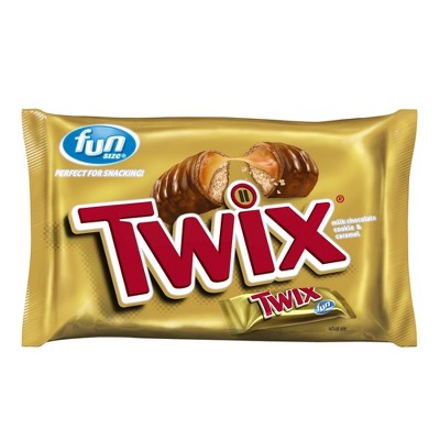 Twix Fun Size Caramel Chocolate Cookie Bar Candy -... : Target