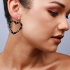 SOHI Women's Onyx Black Party Drop Earrings - 3 of 4