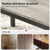 79" Large Rectangular Dining Table for 6-8 People, Industrial Wood Kitchen Table with Metal Legs - 4 of 4