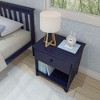 Max & Lily Classic Wood Nightstand with 1 Drawer, Kids Bedside Table/End Table, Small Nightstand for Bedroom - 4 of 4