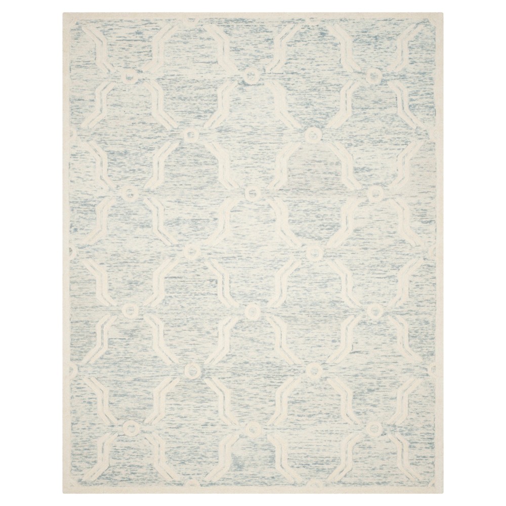 Light Blue/Ivory Abstract Tufted Area Rug - (8'x10') - Safavieh
