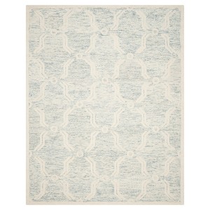 Light Blue/Ivory Abstract Tufted Area Rug - (8