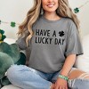Simply Sage Market Women's Have A Lucky Day Clover Short Sleeve Garment Dyed Tee - 2 of 4